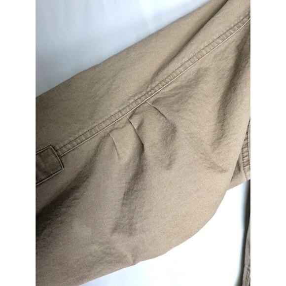 VTG Mens Denim Shirt Adult XL Khaki Brown Cowboy Western Rodeo Snap - Picture 8 of 13